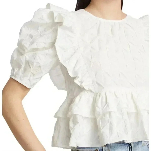 Moon River Sleeve Puff sleeve Blouse - Picture 3 of 6